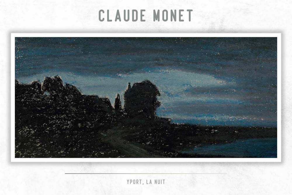 Yport, la nuit by Claude Monet