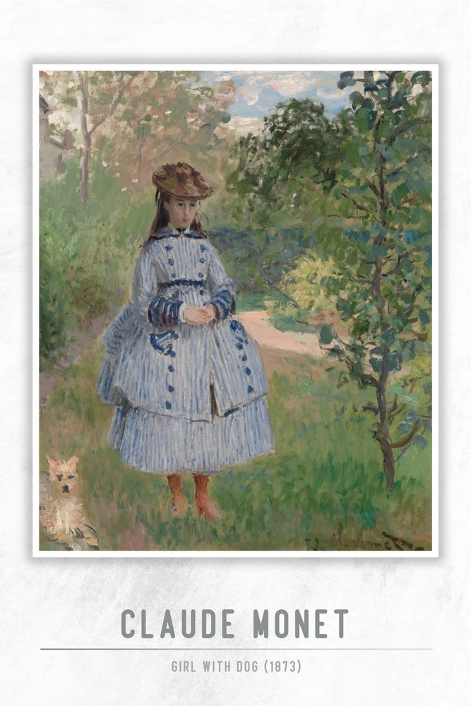 Girl with Dog by Claude Monet