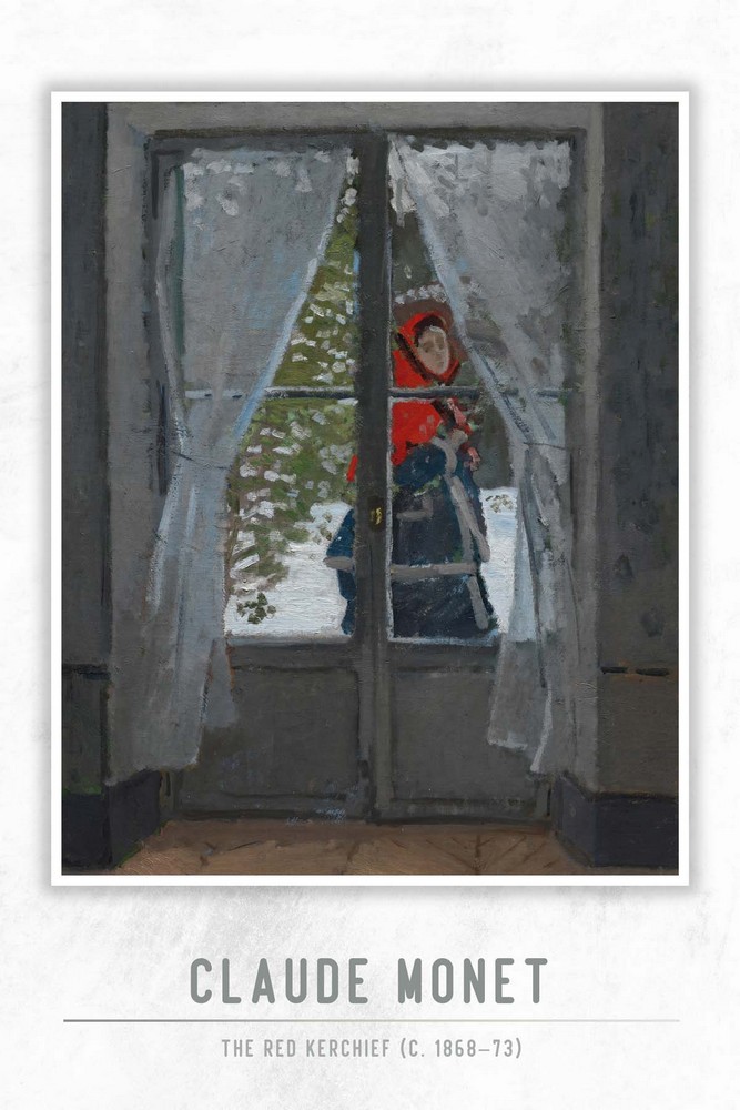 The Red Kerchief (c. 1868–73) by Claude Monet
