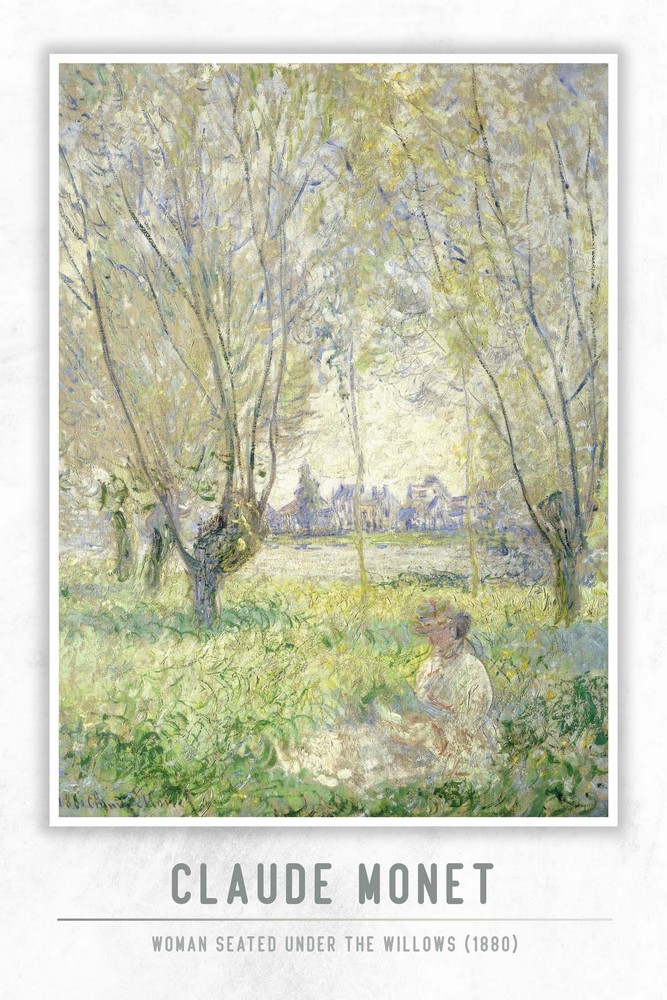 Woman Seated under the Willows by Claude Monet
