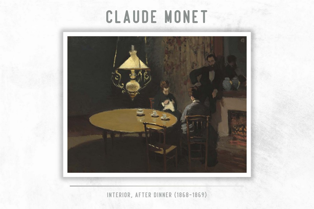 Interior, after Dinner by Claude Monet