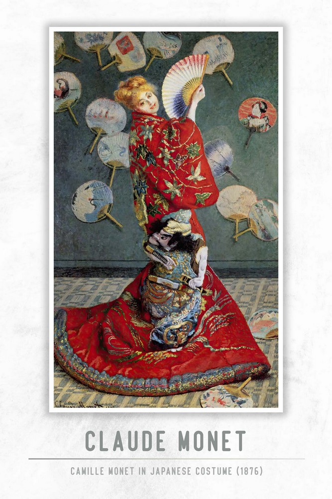 Camille Monet In Japanese Costume by Claude Monet
