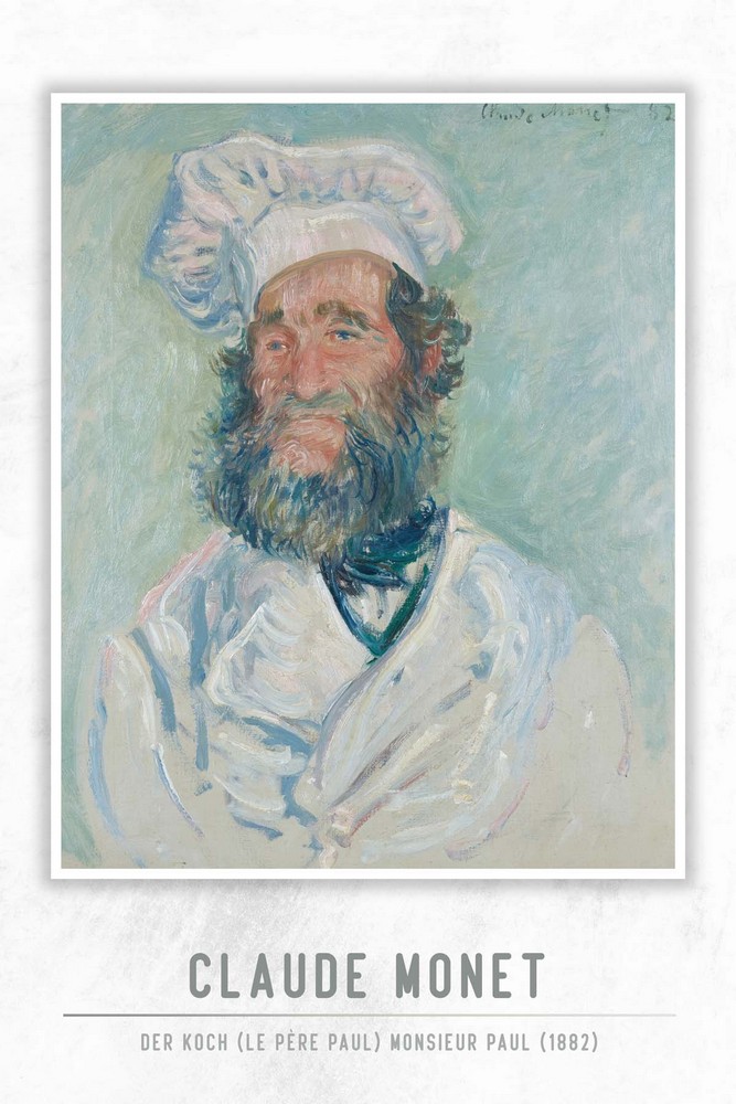 Der Koch (Le Père Paul) Monsieur Paul by Claude Monet