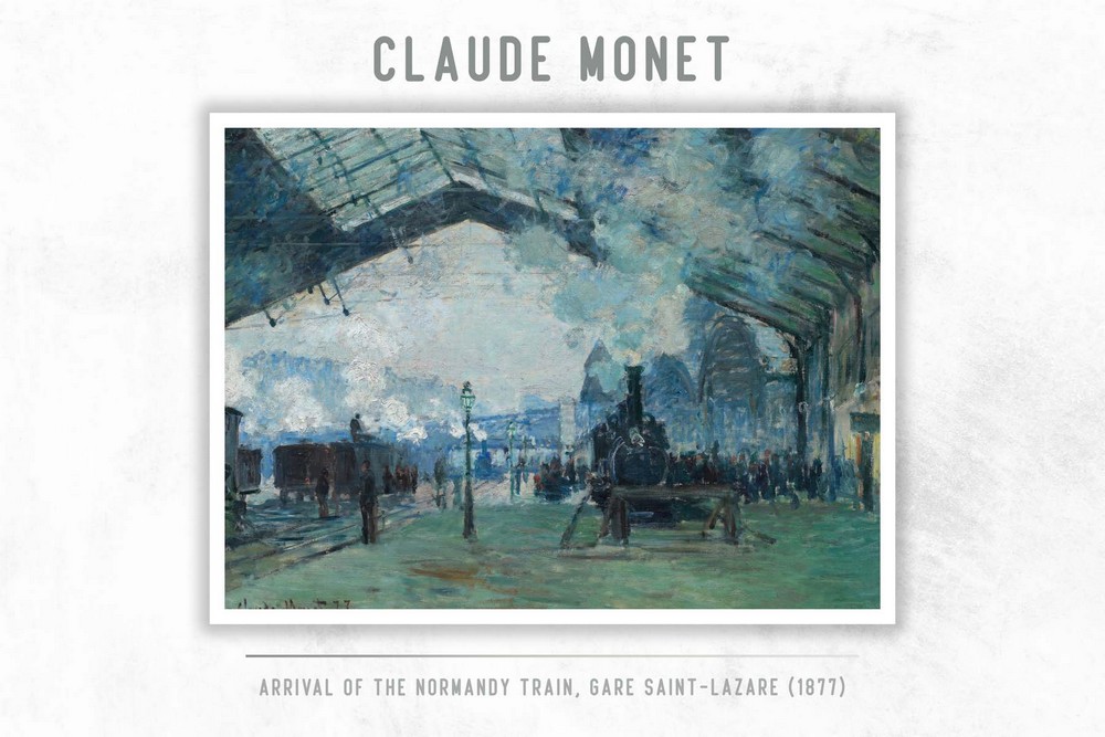 Arrival of the Normandy Train, Gare Saint-Lazare by Claude Monet