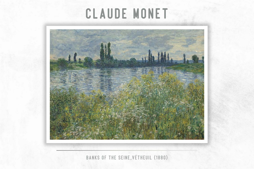 Banks of the Seine,Vétheuil by Claude Monet