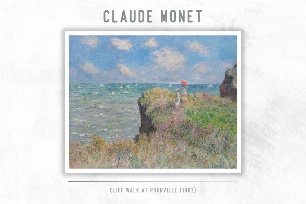 Cliff Walk at Pourville by Claude Monet