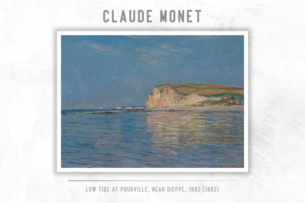 Low Tide at Pourville, near Dieppe, 1882 by Claude Monet