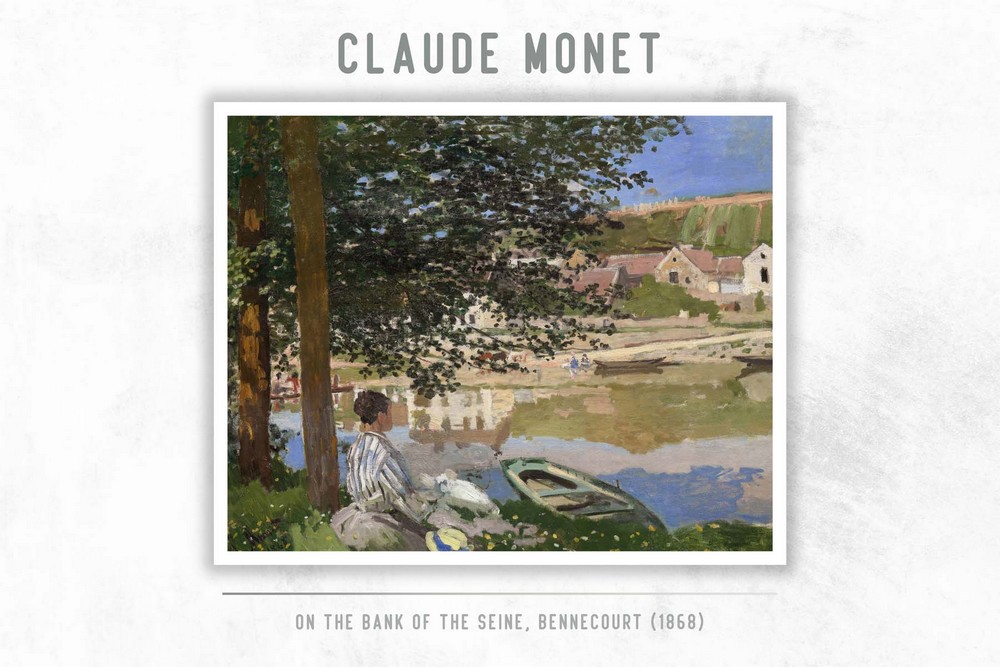 On the Bank of the Seine, Bennecourt by Claude Monet