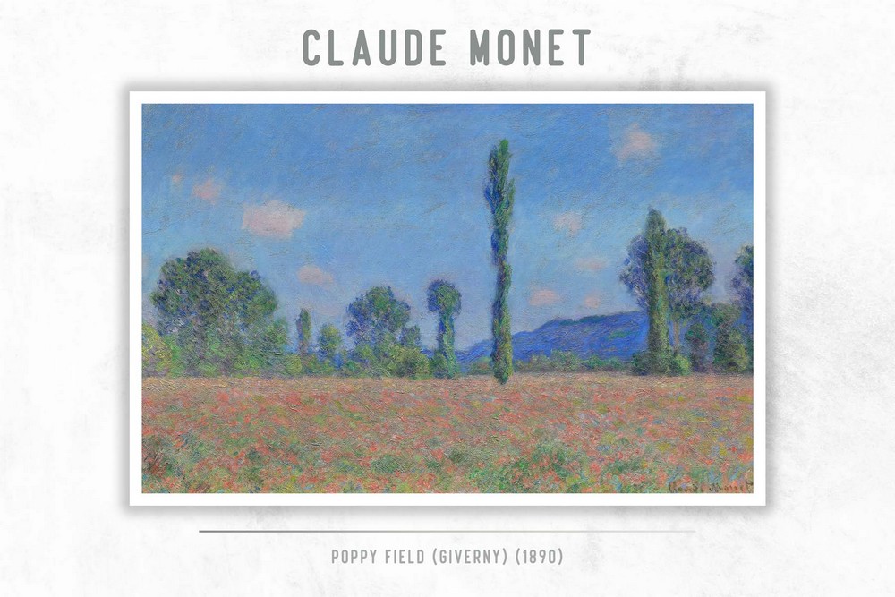 Poppy Field (Giverny) by Claude Monet