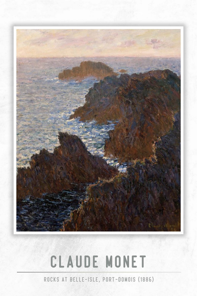 Rocks at Belle-Isle, Port-Domois by Claude Monet