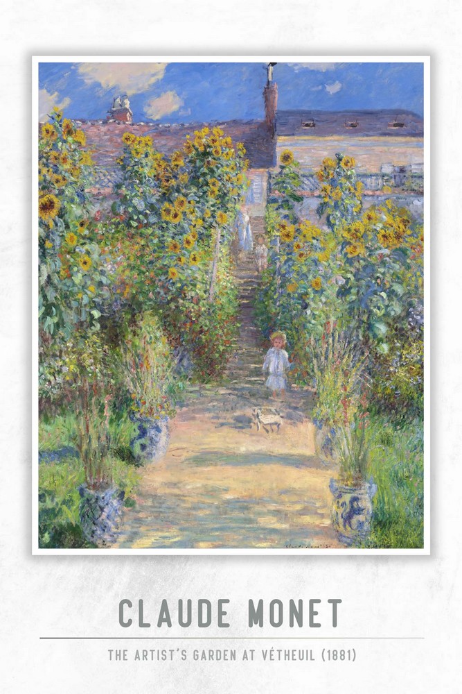 The Artist’s Garden at Vétheuil by Claude Monet