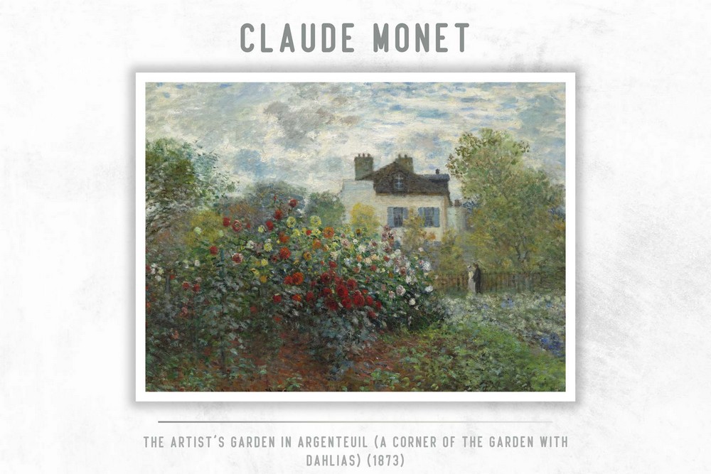 The Artist’s Garden in Argenteuil (A Corner of the Garden with Dahlias) by Claude Monet