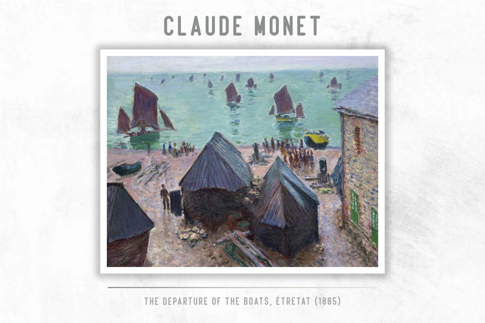 The Departure of the Boats, Étretat by Claude Monet