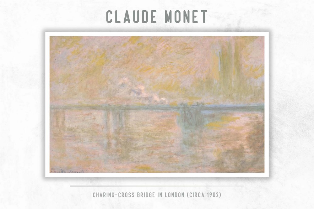 Charing-Cross Bridge in London (circa 1902) by Claude Monet