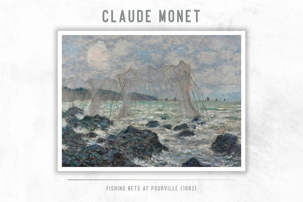 Fishing nets at Pourville by Claude Monet