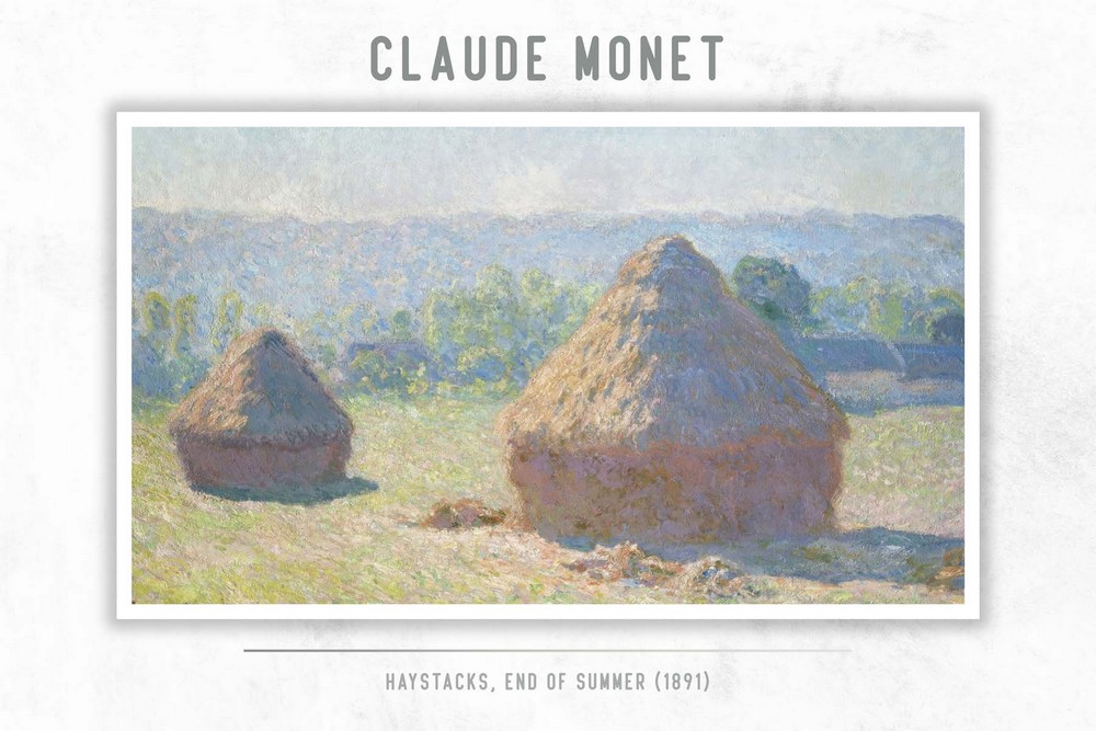 Haystacks, end of Summer by Claude Monet