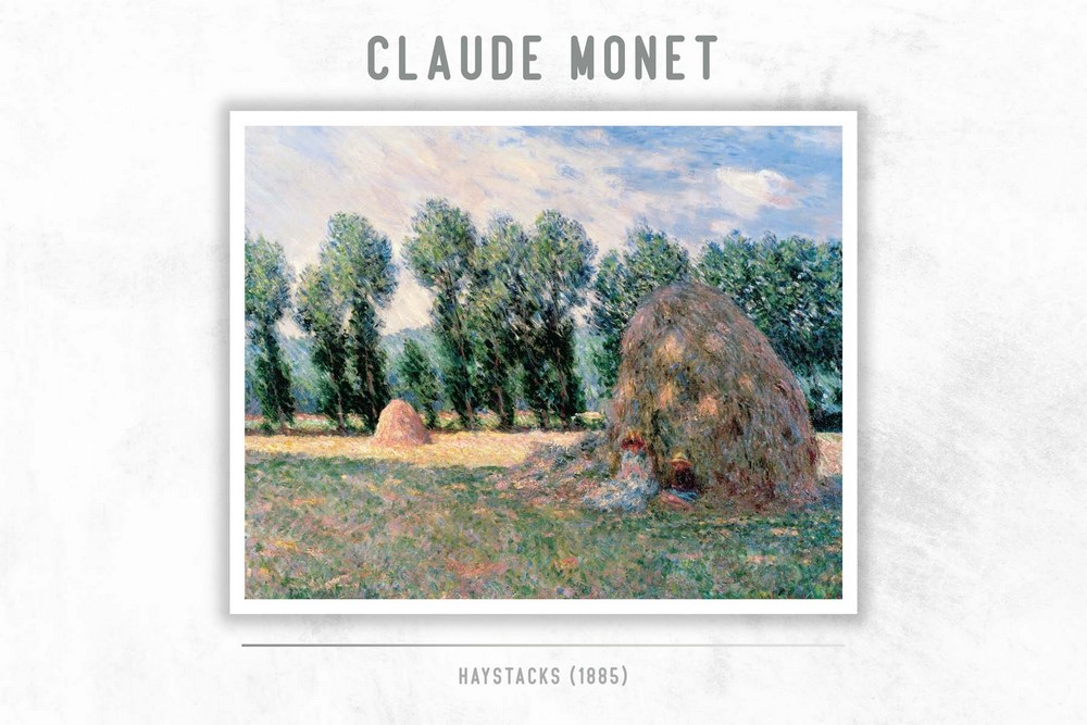 Haystacks by Claude Monet