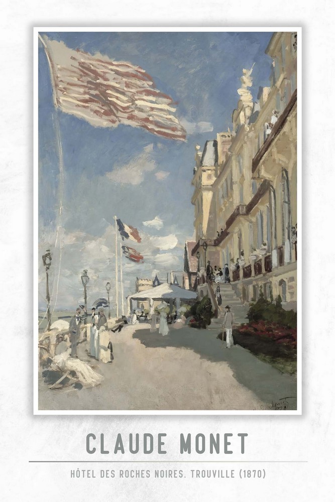 Hôtel des roches noires. Trouville by Claude Monet