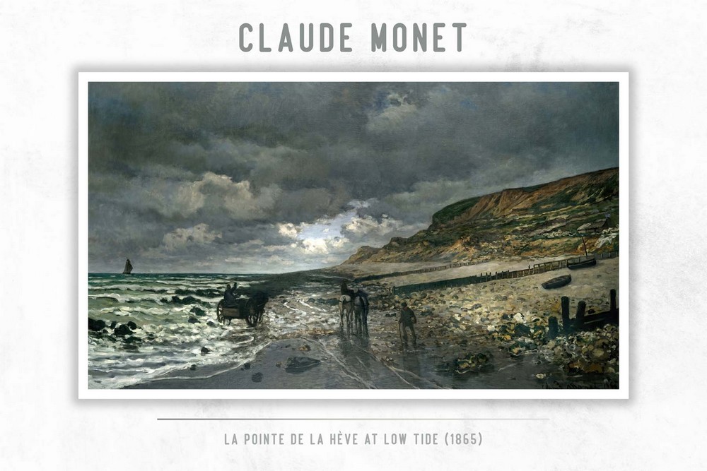 La Pointe de la Hève at Low Tide by Claude Monet
