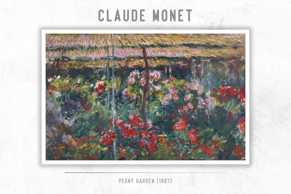Peony Garden by Claude Monet