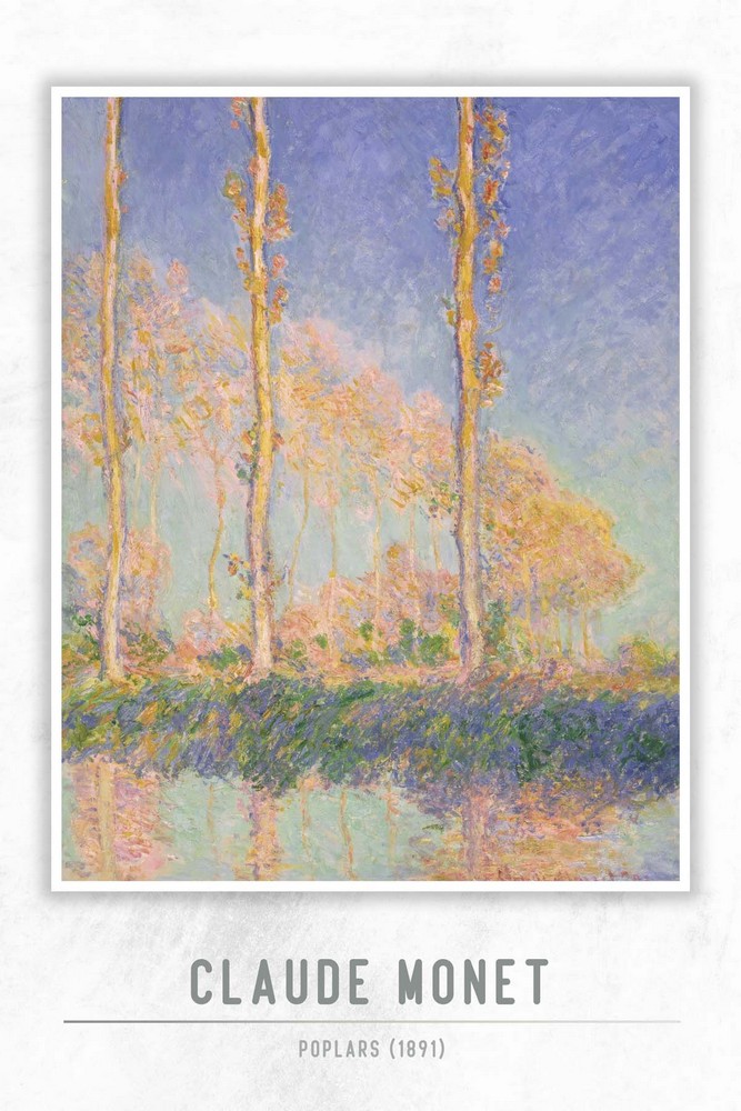 Poplars by Claude Monet