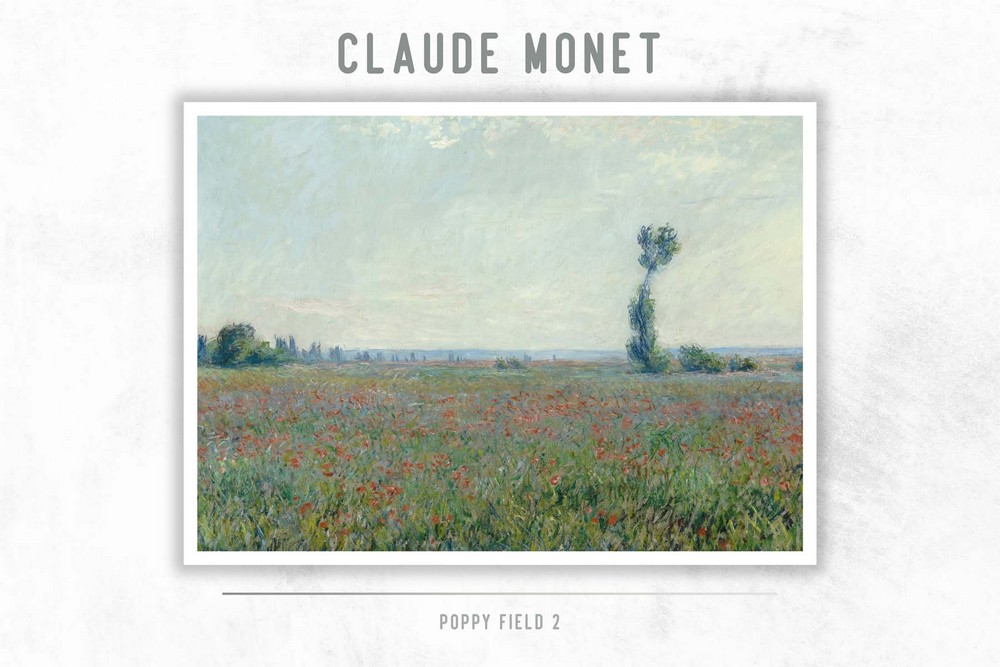 Poppy Field 2 by Claude Monet