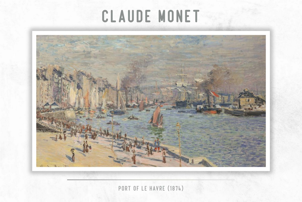Port of Le Havre by Claude Monet