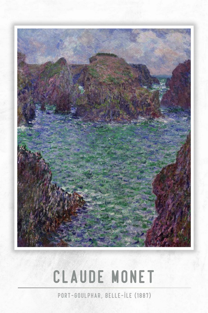 Port-Goulphar, Belle-Île by Claude Monet