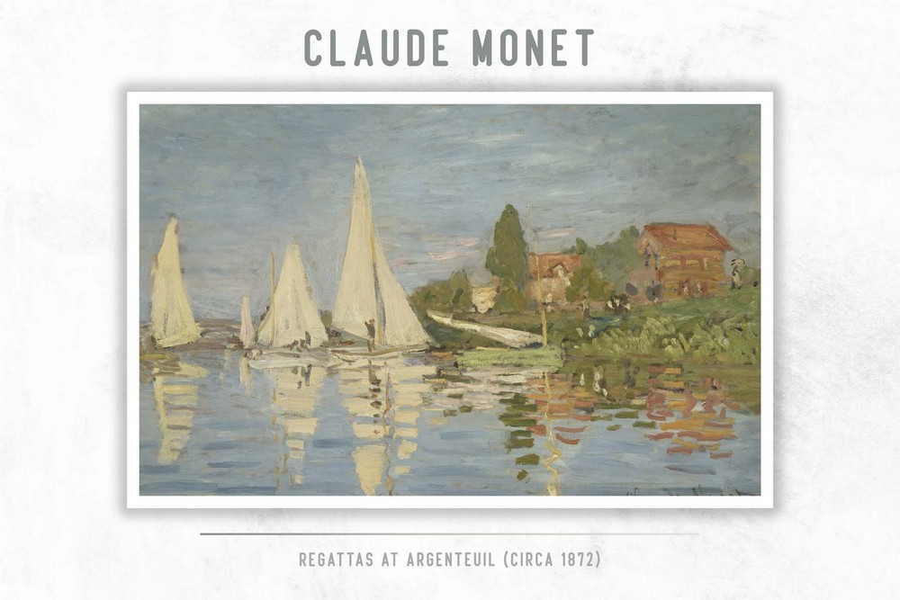 Regattas at Argenteuil (circa 1872) by Claude Monet