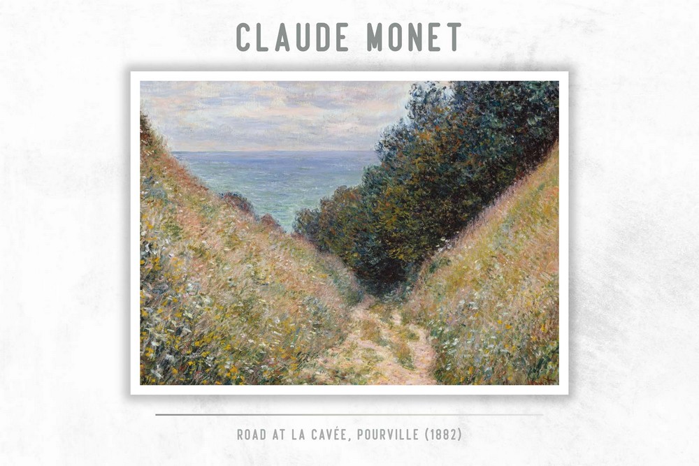 Road at La Cavée, Pourville by Claude Monet