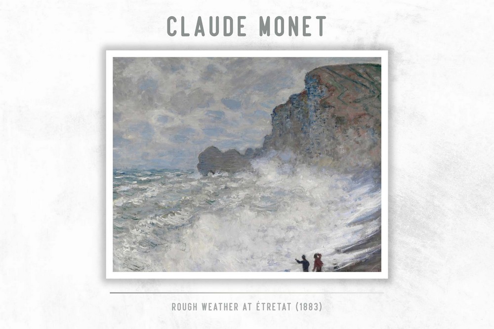 Rough weather at Étretat by Claude Monet
