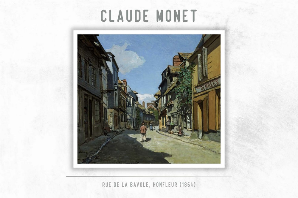 Rue de la Bavole, Honfleur by Claude Monet
