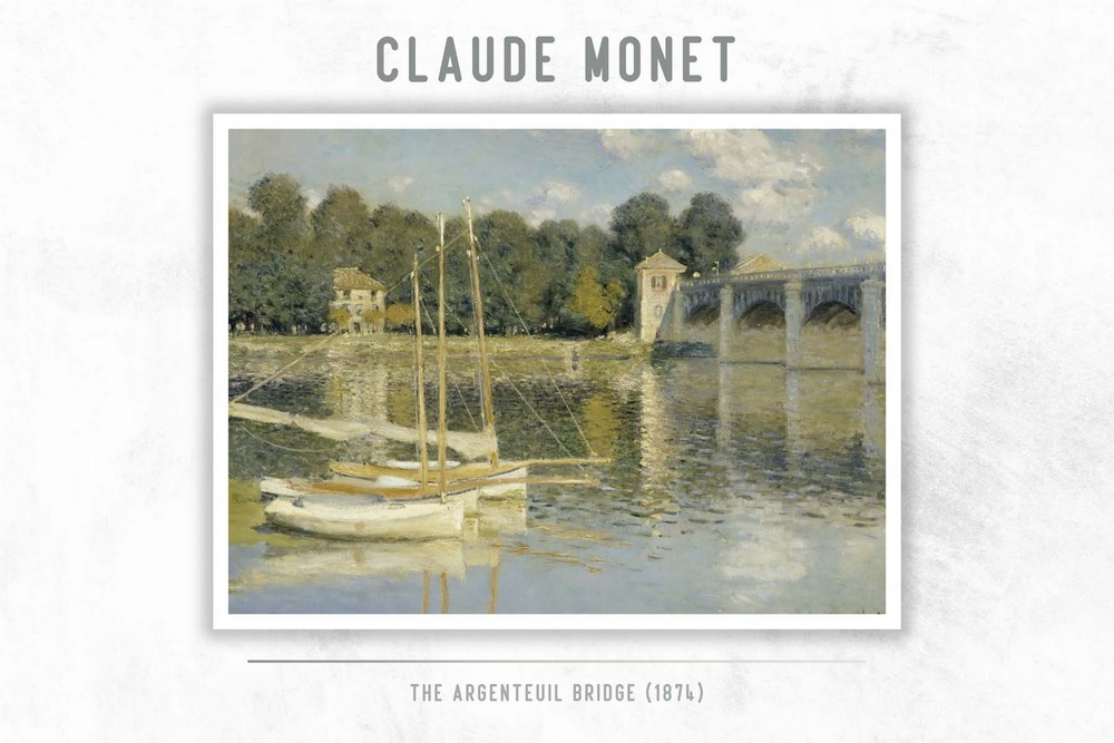 The Argenteuil Bridge by Claude Monet