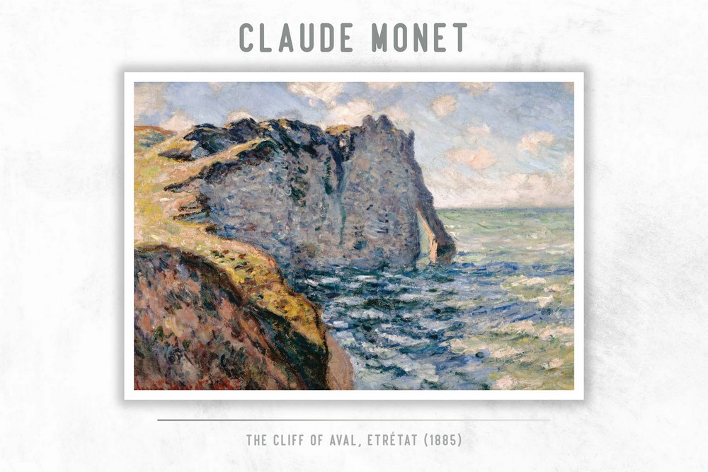 The Cliff of Aval, Etrétat by Claude Monet