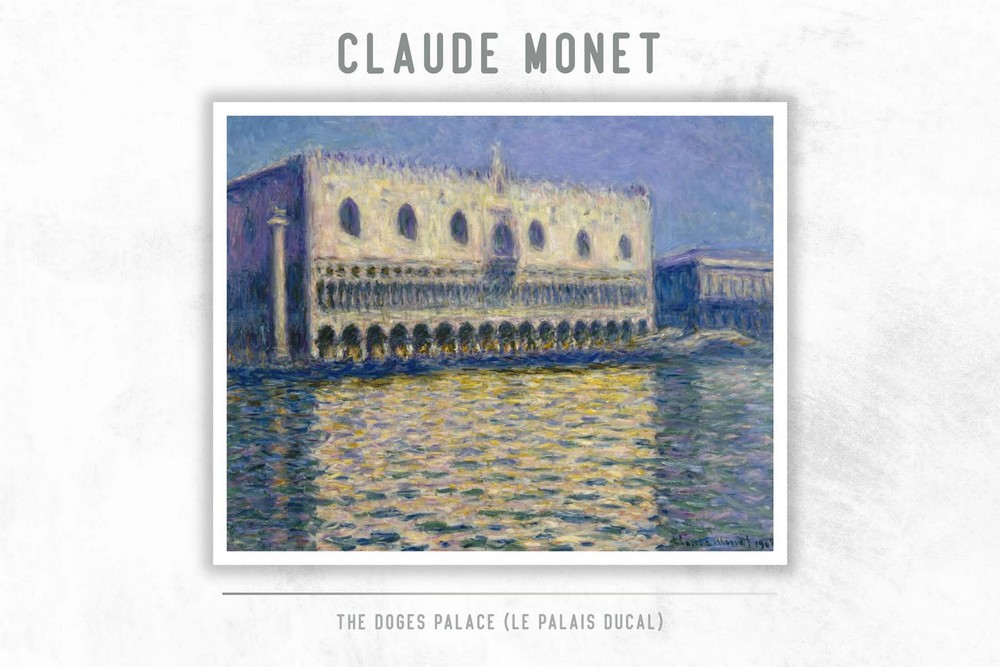 The Doges Palace (Le Palais ducal) by Claude Monet