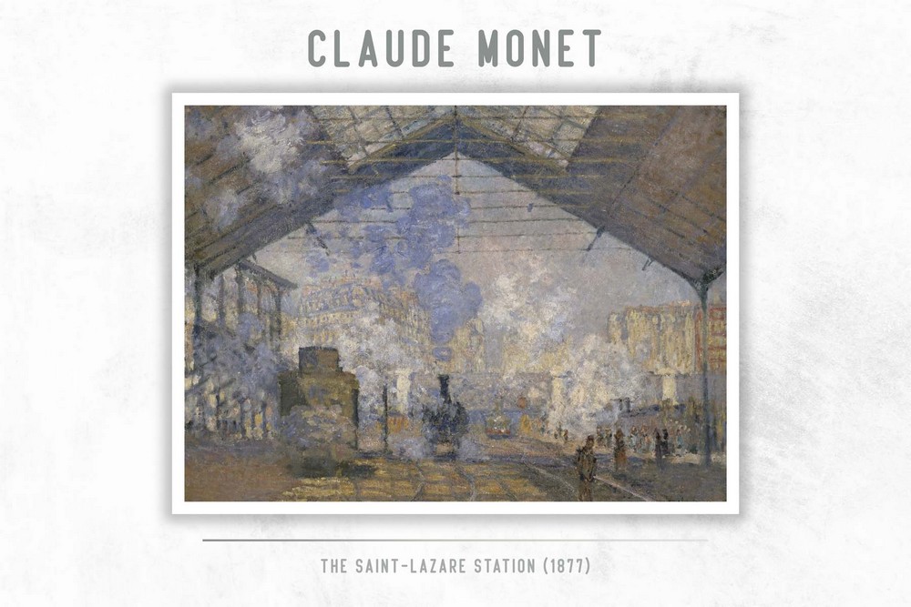 The Saint-Lazare Station by Claude Monet