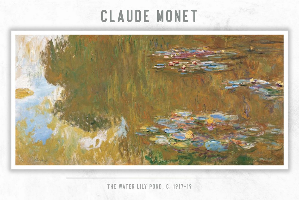 The Water Lily Pond, c. 1917-19 by Claude Monet
