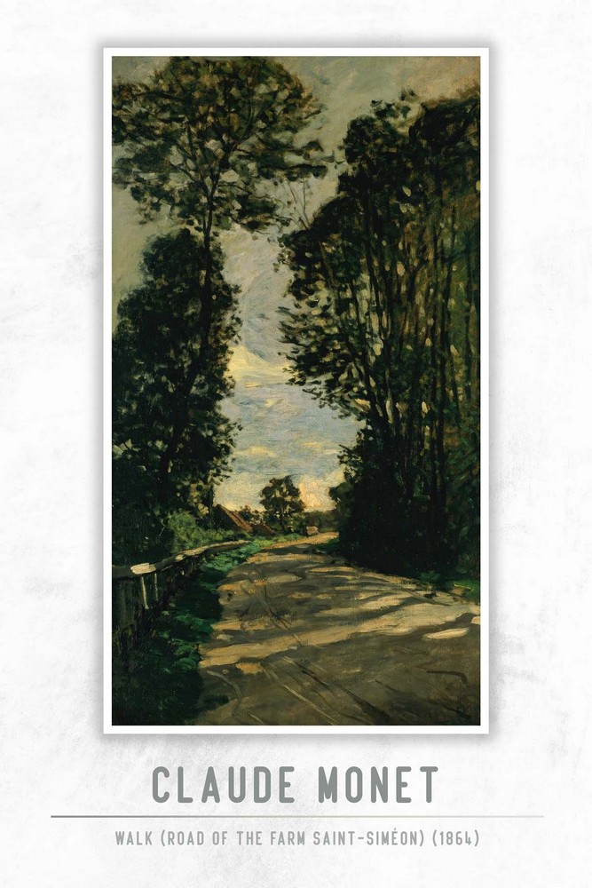 Walk (Road of the Farm Saint-Siméon) by Claude Monet