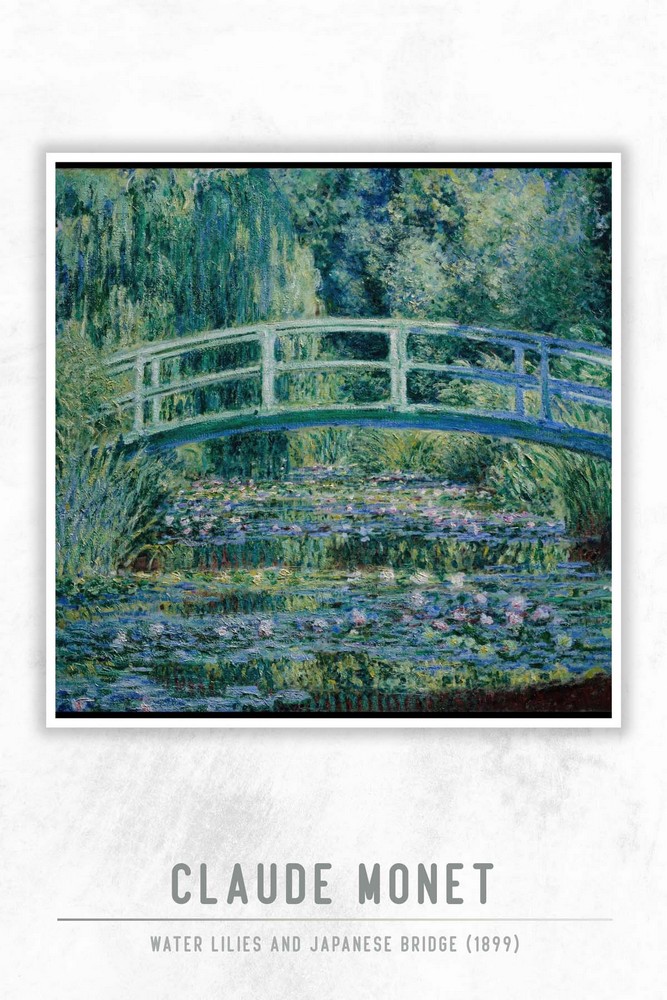 Water Lilies and Japanese Bridge by Claude Monet