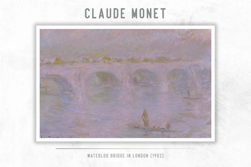 Waterloo Bridge in London by Claude Monet