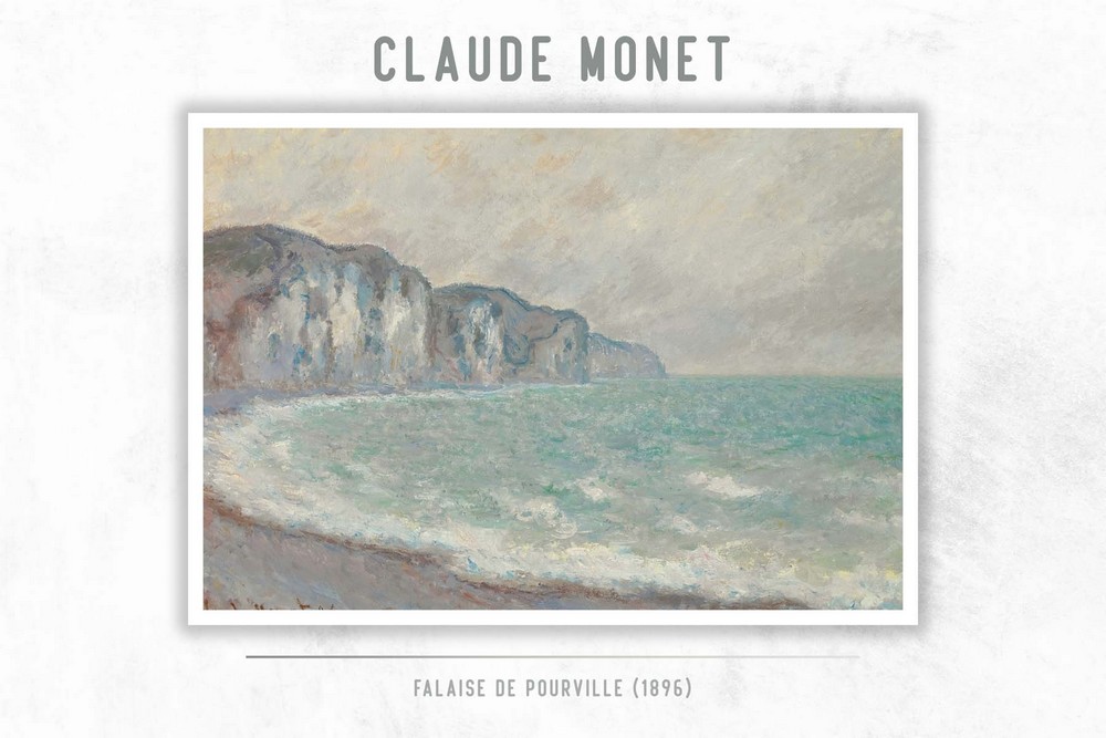 Falaise De Pourville by Claude Monet