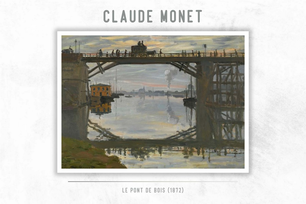 Le Pont De Bois by Claude Monet