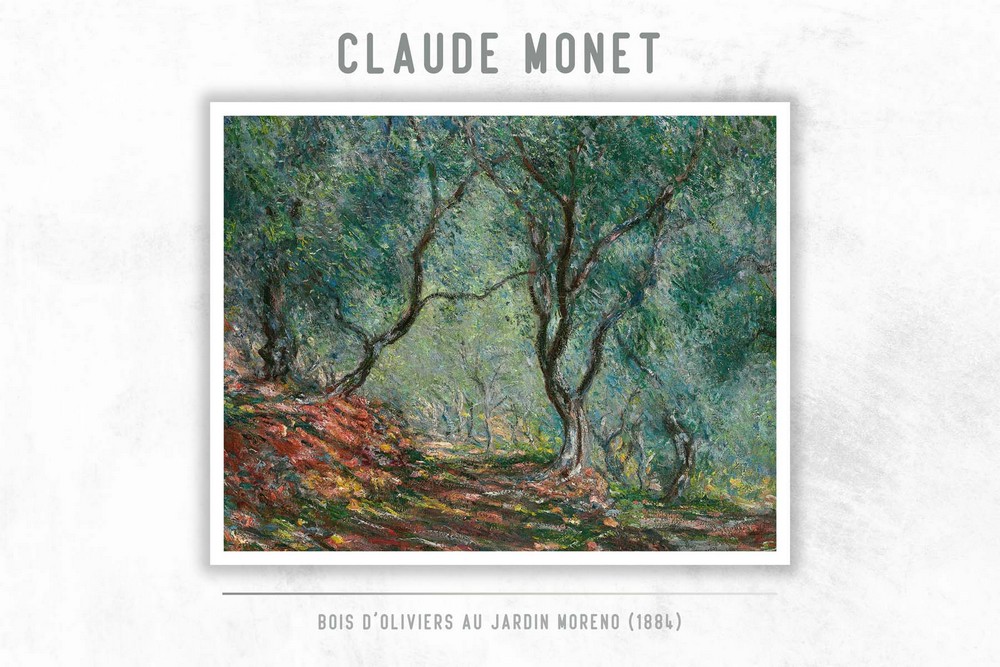 Bois d’oliviers au jardin Moreno by Claude Monet