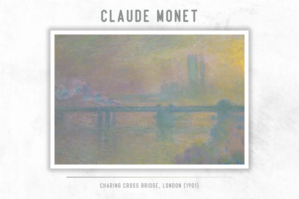 Charing Cross Bridge, London by Claude Monet