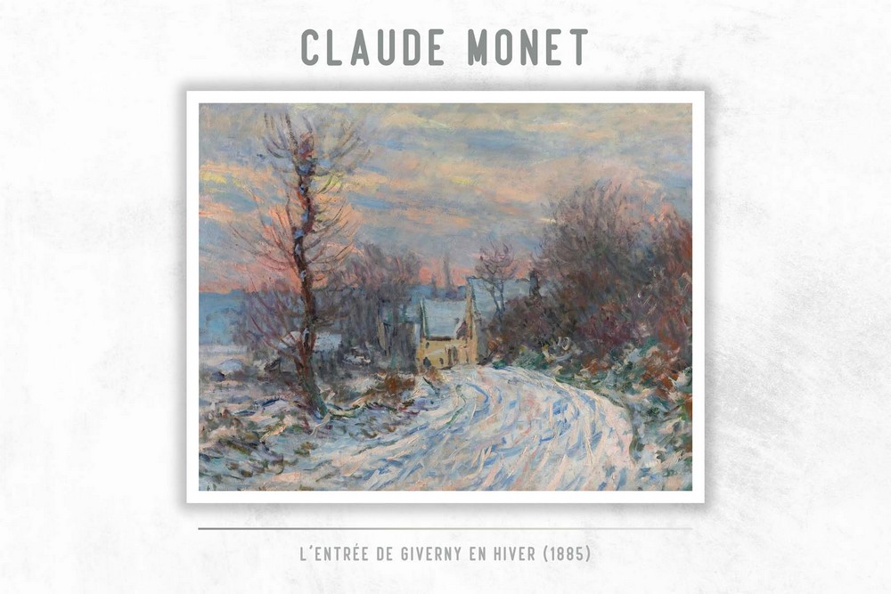 L’entrée De Giverny En Hiver by Claude Monet