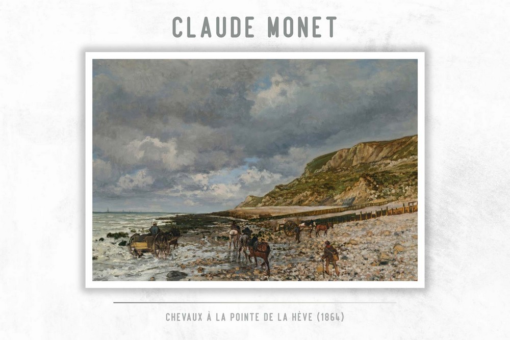Chevaux À La Pointe De La Hève by Claude Monet