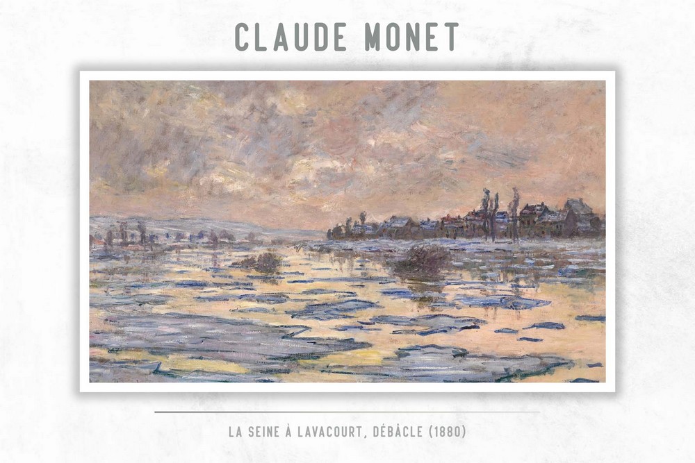 La Seine à Lavacourt, débâcle by Claude Monet