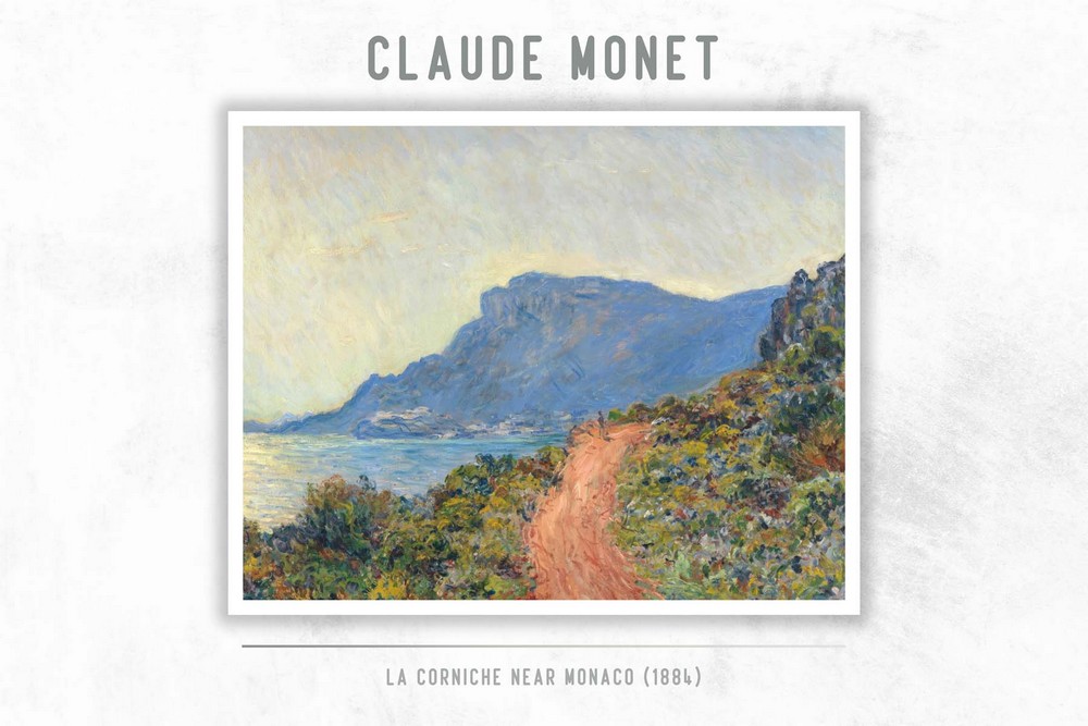 La Corniche near Monaco by Claude Monet