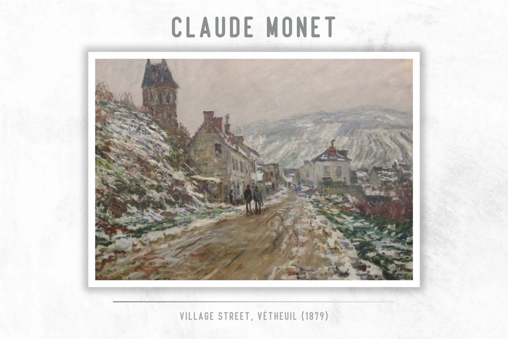 Village Street, Vétheuil by Claude Monet