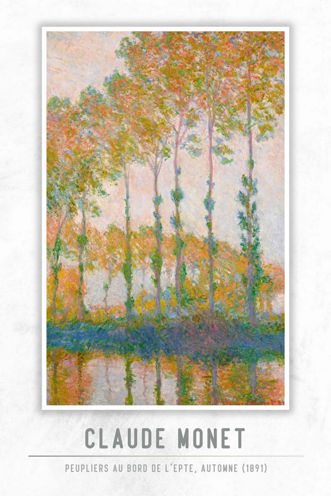 Peupliers au bord de l’Epte, automne by Claude Monet